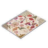 Mooie bloemen geperst notitieboek (Linkerzijde)