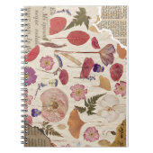 Mooie bloemen geperst notitieboek (Voorkant)