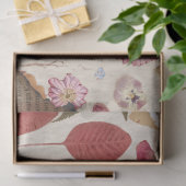 Mooie bloemen geperst tissuepapier (Geschenk)