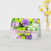 Mooie bloemen Groeten Kaart (Gele Bloem)