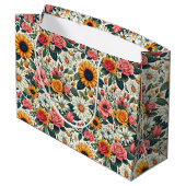 Mooie Bloemen Groot Cadeauzakje (Achterkant Gekanteld)
