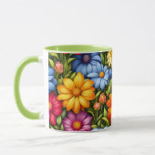 Mooie Bloemen, Heldergekleurd, Mok (Links)