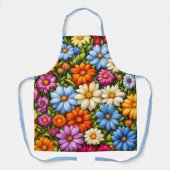 Mooie Bloemen, Heldergekleurd, Schort (Voorkant)