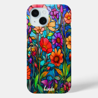 Mooie Bloemen Hoesje-Mate iPhone 15 Case