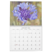 Mooie bloemen in de kunstkalender kalender (Jan 2026)