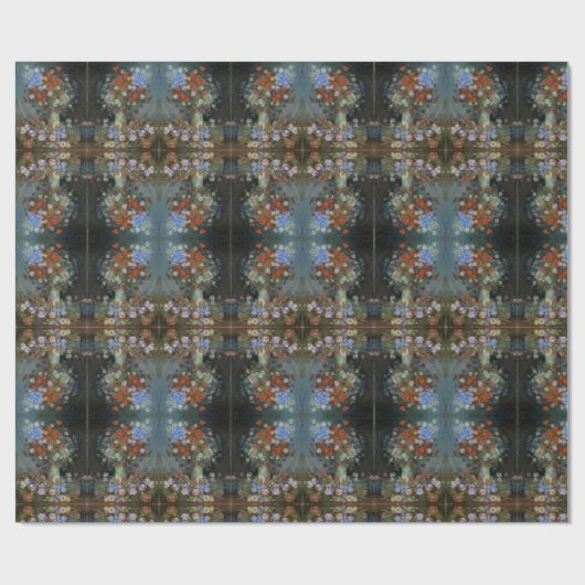 Mooie bloemen in een Vase Cadeaupapier (Vlak)