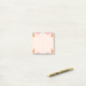 Mooie Bloemen in Pasteltinten Notities Post-it® Notes (Op bureau)