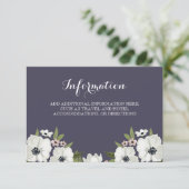 Mooie Bloemen Informatie Kaart - Paarse (Staand voorkant)