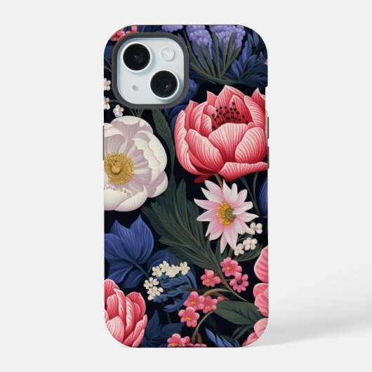 Mooie bloemen iPhone 15 case (Achterkant)