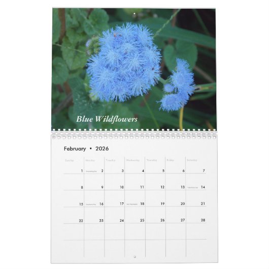 Mooie bloemen kalender (Feb 2026)