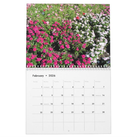 Mooie bloemen kalender (Feb 2026)