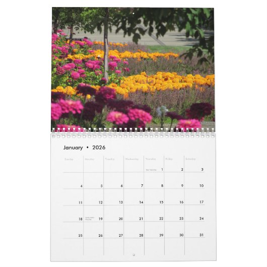 Mooie bloemen kalender (Jan 2026)