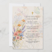 Mooie Bloemen Katholieke Mis Foto Huwelijk Kaart (Voorkant)