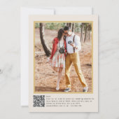 Mooie Bloemen Katholieke Mis Foto Huwelijk Kaart (Achterkant)