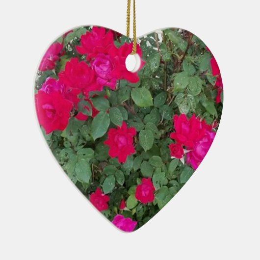 Mooie bloemen keramisch ornament (Rechts)