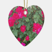 Mooie bloemen keramisch ornament (Links)