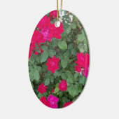Mooie bloemen keramisch ornament (Links)