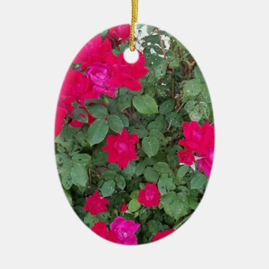 Mooie bloemen keramisch ornament (Voorkant)