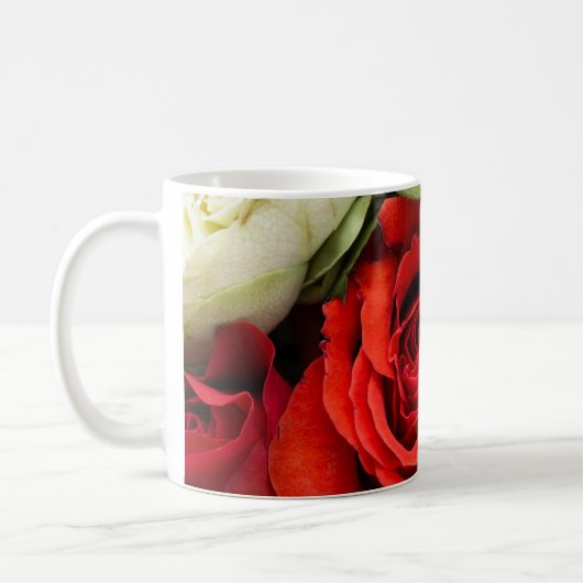Mooie bloemen koffiemok (Links)