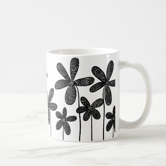 Mooie Bloemen Koffiemok (Rechts)