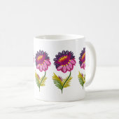 Mooie bloemen koffiemok (Voorkant rechts)