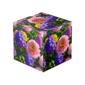 Mooie bloemen kubus (Achter hoekig)