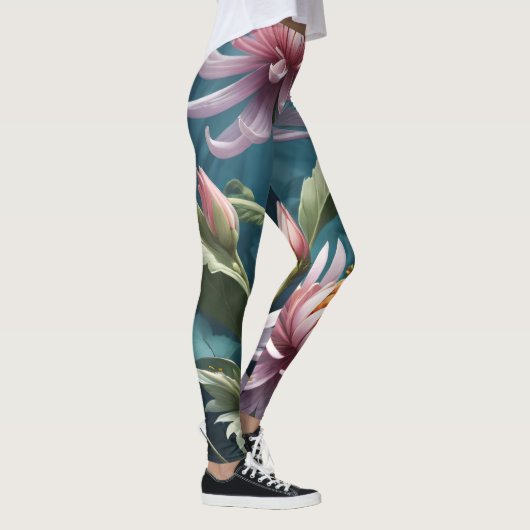 Mooie Bloemen Leggings (Rechts)