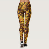 Mooie  bloemen leggings (Achterkant)