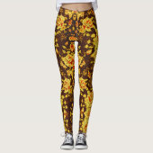 Mooie  bloemen leggings (Voorkant)