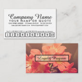 Mooie bloemen loyaliteitsprogramma klantenkaartje (Voorkant / Achterkant)