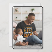 Mooie Bloemen Man Vaderdag Fotokaart Feestdagenkaart (Achterkant)