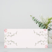 Mooie bloemen  menu (Staand voorkant)