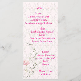 Mooie bloemen menu
