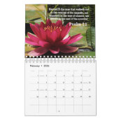 Mooie bloemen met bijbelprijzen voor elke maand kalender (Feb 2026)