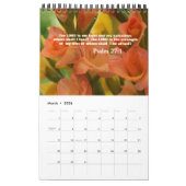 Mooie bloemen met bijbelprijzen voor elke maand kalender (Mar 2026)