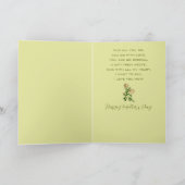 Mooie bloemen met gedicht Moederdag Kaart (Binnen)