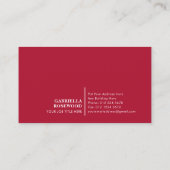 Mooie bloemen met gradiënt wit visitekaartje (Achterkant)