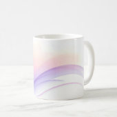 Mooie bloemen met Paarse gradiënt Koffiemok (Voorkant rechts)