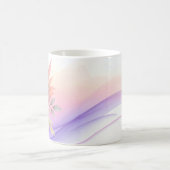 Mooie bloemen met Paarse gradiënt Koffiemok (Center)