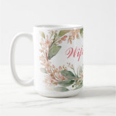 Mooie bloemen met trouwring voor vrouw Mok (Links)