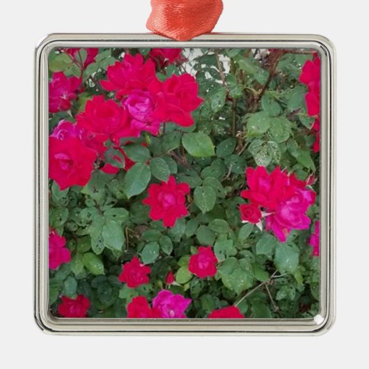 Mooie bloemen metalen ornament (Voorkant)