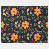 Mooie Bloemen Modern Collectie Fleece Deken (Voorkant (Horizontaal))