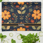 Mooie Bloemen Modern Collectie Theedoek (Gevouwen)