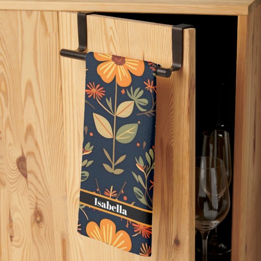 Mooie Bloemen Modern Collectie Theedoek (Derde Gevouwen)