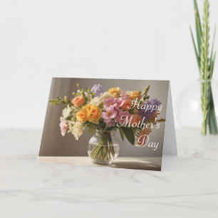 Mooie Bloemen Moederdagkaart Kaart