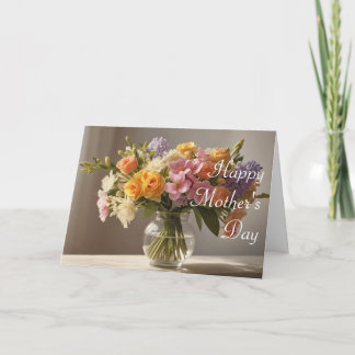 Mooie Bloemen Moederdagkaart Kaart