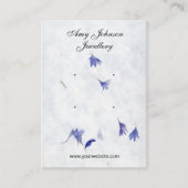 Mooie bloemen oorbel | 4 Stud Display Kaarten Visitekaartje (Voorkant)