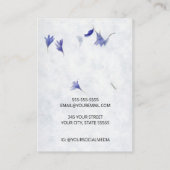 Mooie bloemen oorbel | 4 Stud Display Kaarten Visitekaartje (Achterkant)