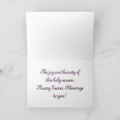 Mooie bloemen Paaszegeningen Kaart (Binnen)