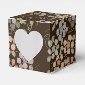 Mooie Bloemen Papier Hart Chocolade Favoriete Doos Bedankdoosjes (Voorkant Zijde)